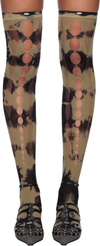 RUIbuilt Tie-Dye Thigh-High Socks