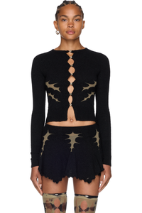 Picture of Thorn Intarsia Cardigan Top