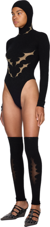 RUIbuilt Thorn Intarsia Hooded Bodysuit