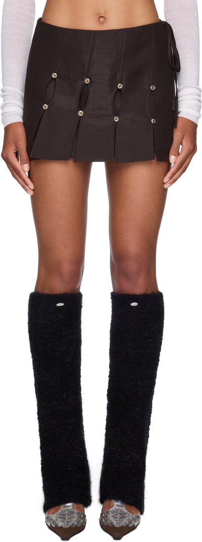 RUIbuilt Wrap Mini Skirt