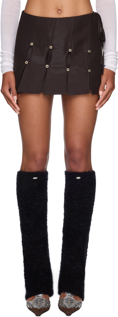 RUIbuilt Wrap Mini Skirt