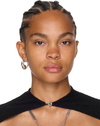RUIbuilt Silver Curved Fishhook Earrings