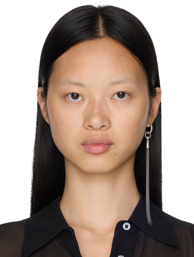 Ann Demeulemeester Rauna Chain Tassel Earrings