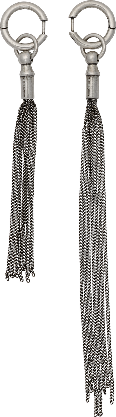 Ann Demeulemeester Rauna Chain Tassel Earrings