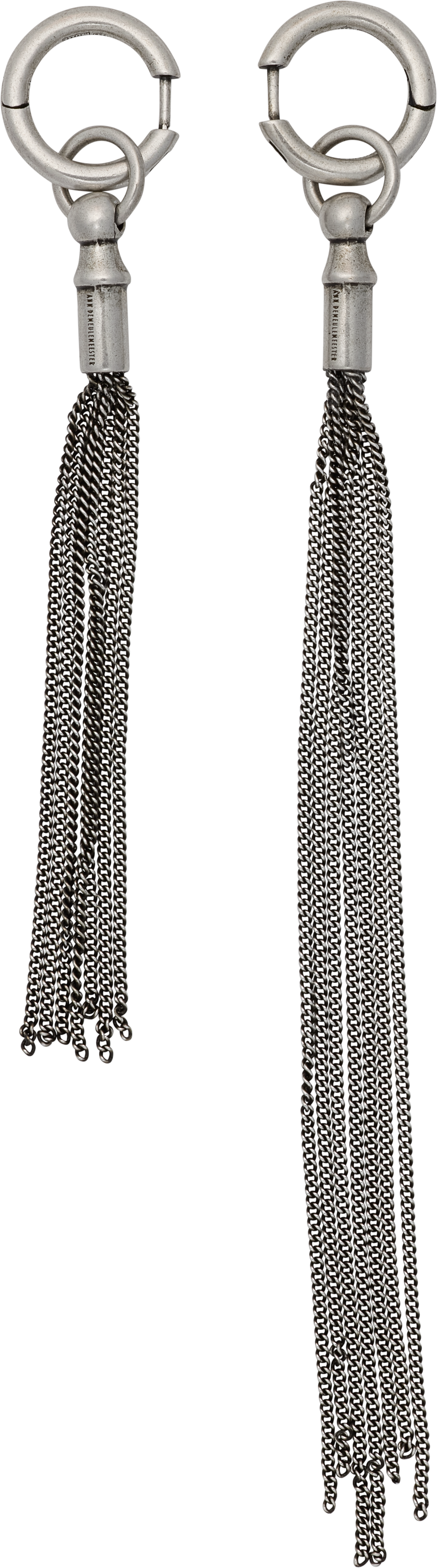 Ann Demeulemeester Rauna Chain Tassel Earrings