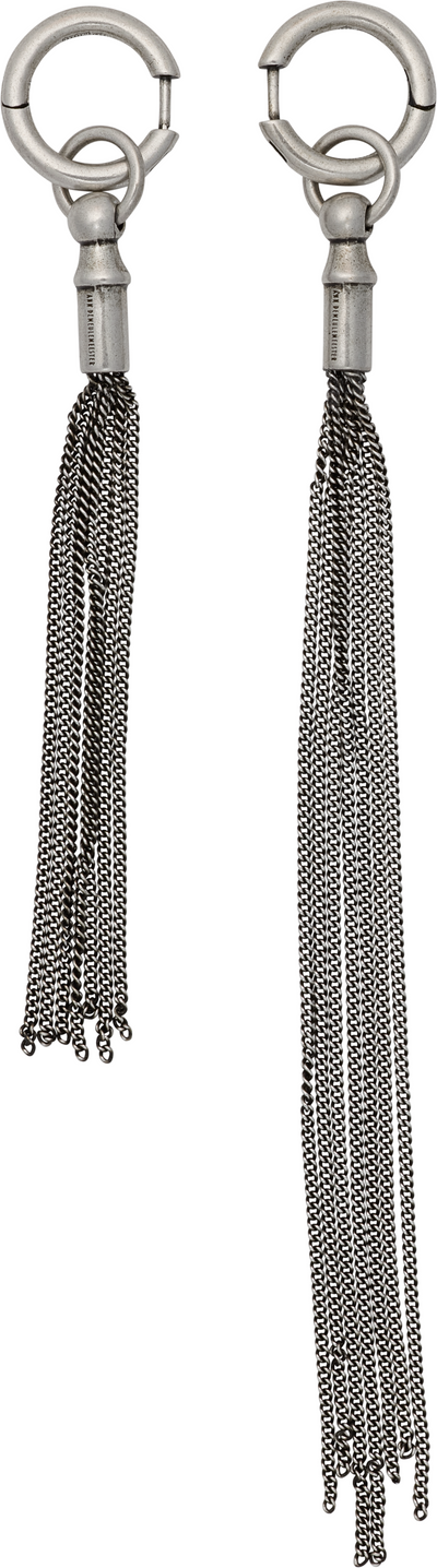 Ann Demeulemeester Rauna Chain Tassel Earrings