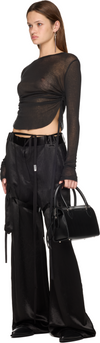 Ann Demeulemeester Lare Satin Cargo Pants