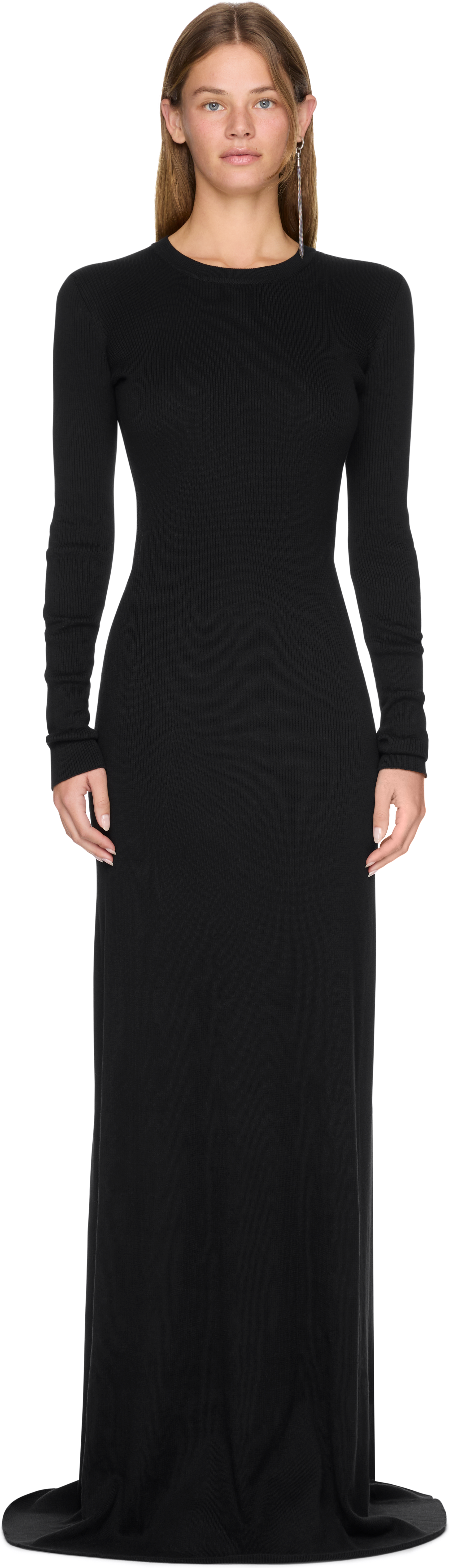 Ann Demeulemeester Eva Long Open Back Knitted Dress