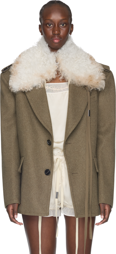Ann Demeulemeester Livia Shearling Collar