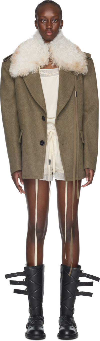 Ann Demeulemeester Livia Shearling Collar