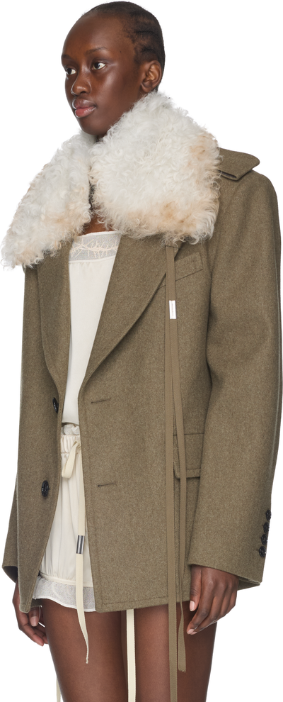 Ann Demeulemeester Livia Shearling Collar