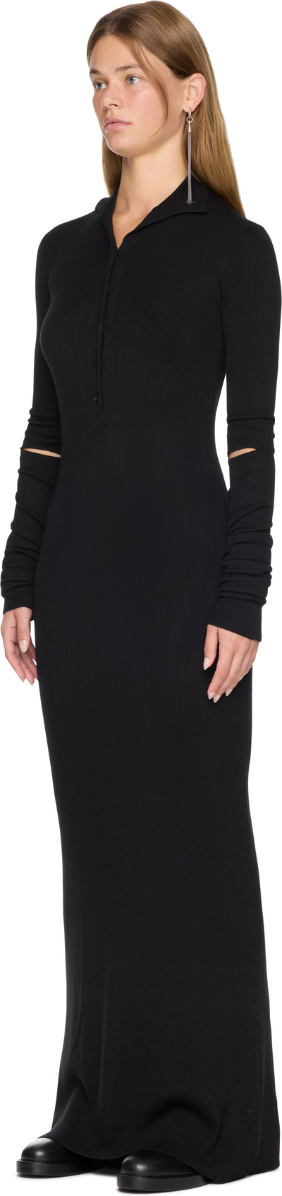 Ann Demeulemeester Hanzel Long Serafino Rib Dress