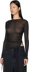 Ann Demeulemeester Oke Long Sleeve Cropped Top