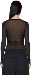 Ann Demeulemeester Oke Long Sleeve Cropped Top