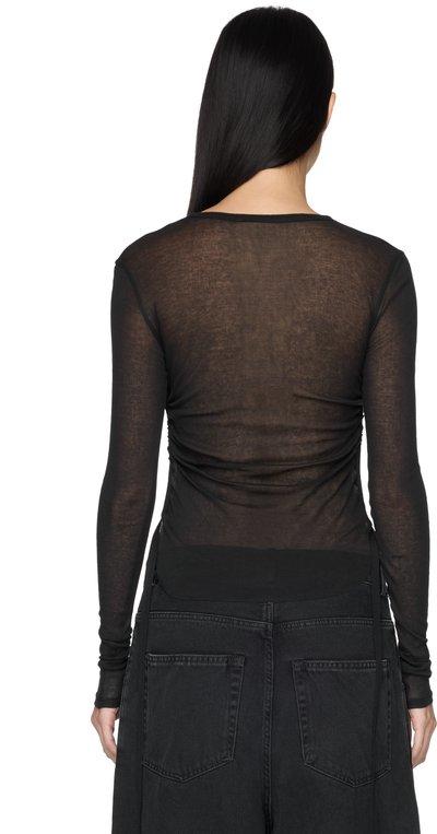 Ann Demeulemeester Oke Long Sleeve Cropped Top