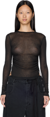 Ann Demeulemeester Oke Long Sleeve Cropped Top