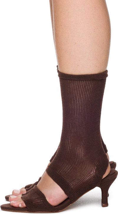 Isa Boulder Garter Heeled Sandals