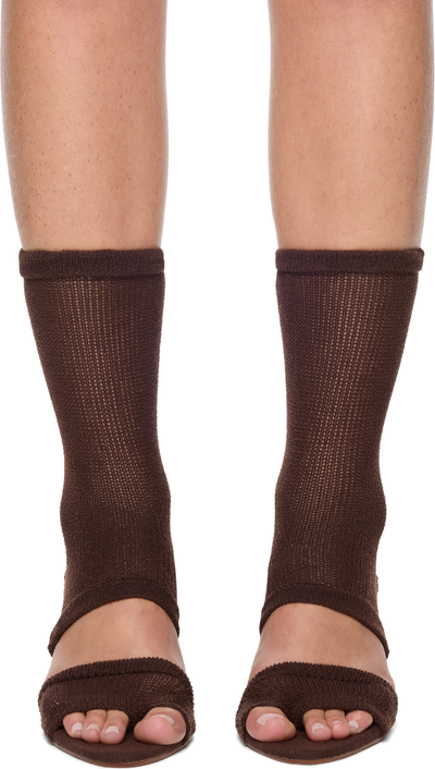 Isa Boulder Garter Heeled Sandals