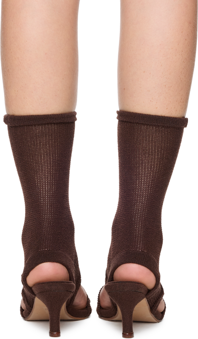 Isa Boulder Garter Heeled Sandals