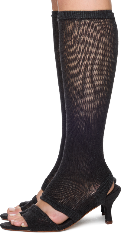 Isa Boulder Garter Heeled Sandals