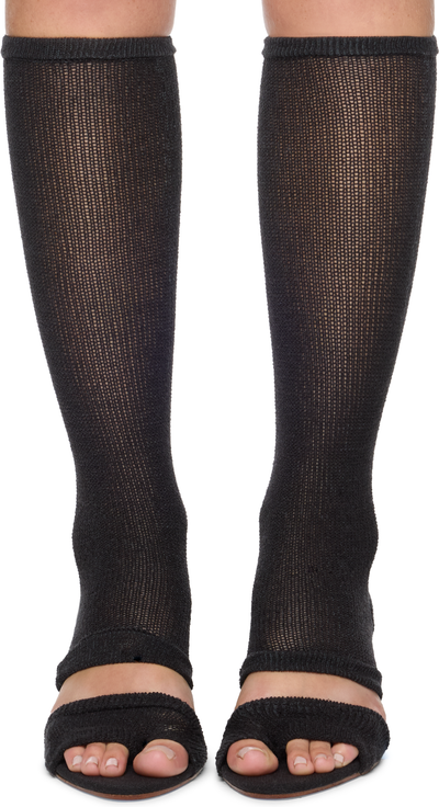 Isa Boulder Garter Heeled Sandals