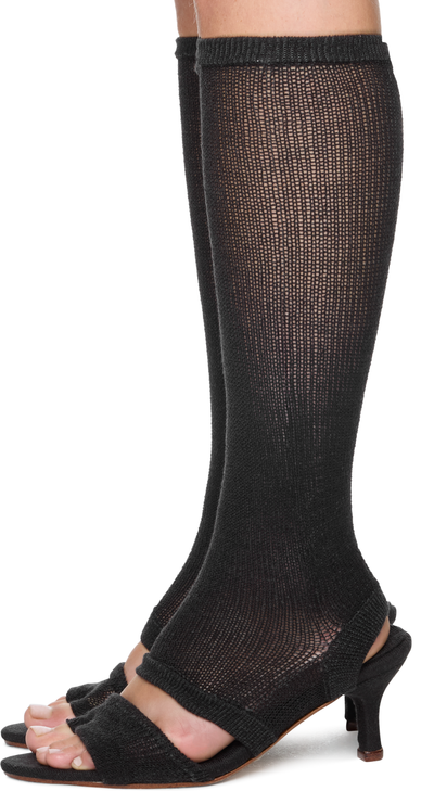 Isa Boulder Garter Heeled Sandals