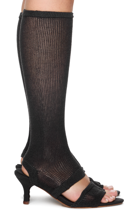 Isa Boulder Garter Heeled Sandals