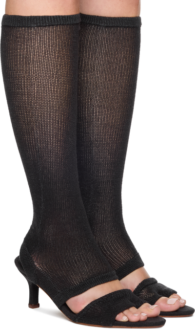 Isa Boulder Garter Heeled Sandals