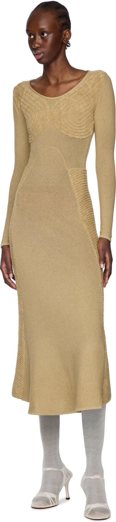 Isa Boulder Sweetheart Long Sleeve Dress