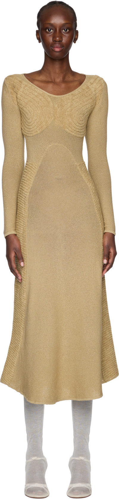 Isa Boulder Sweetheart Long Sleeve Dress