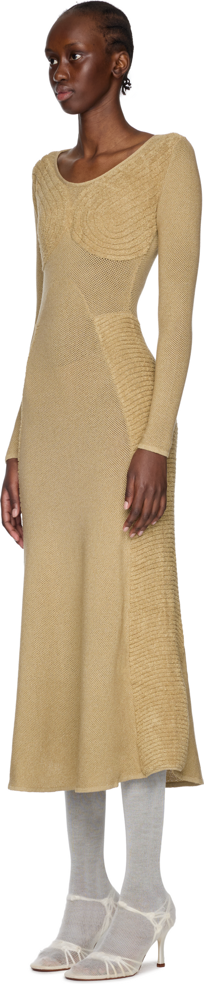 Isa Boulder Sweetheart Long Sleeve Dress