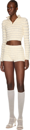 Isa Boulder Brick Cropped Sweater Top
