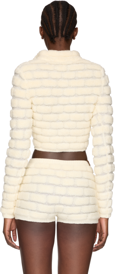 Isa Boulder Brick Cropped Sweater Top