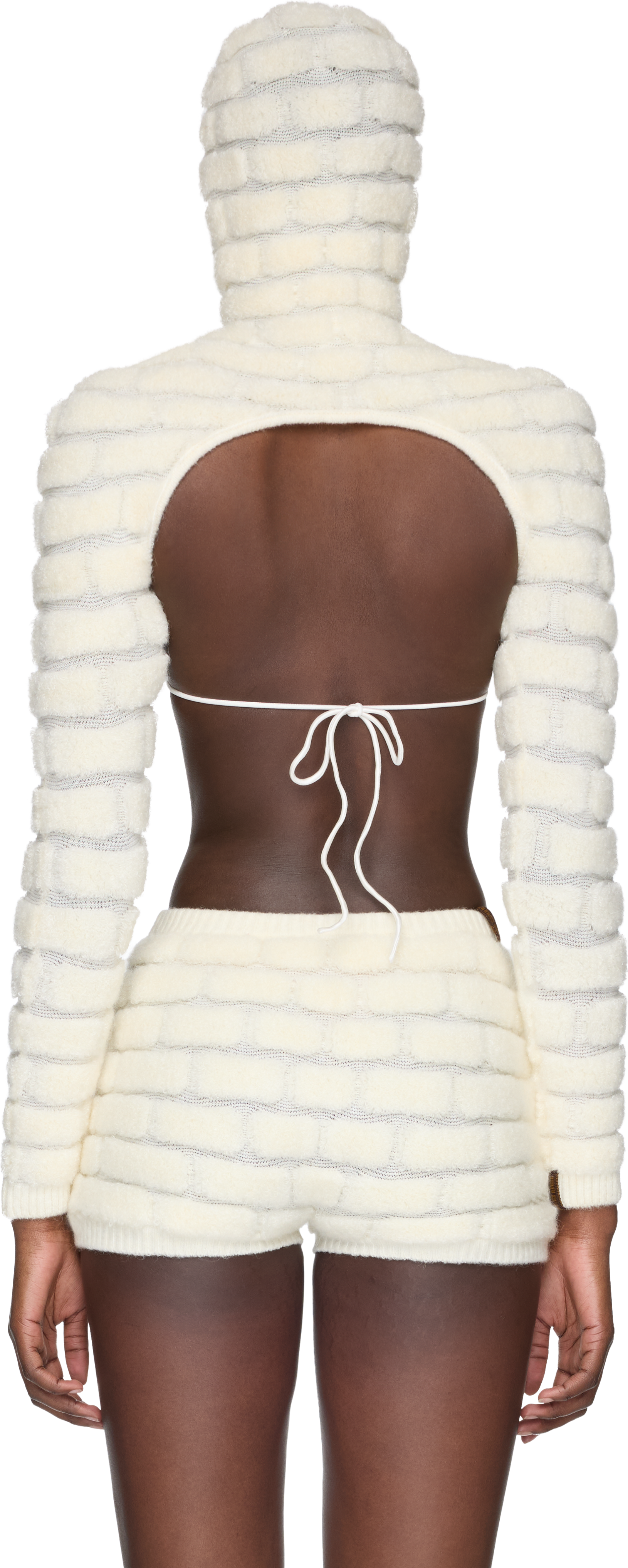 Isa Boulder Brick Long Sleeve Bolero Top