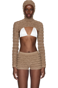 Picture of Brick Long Sleeve Bolero Top