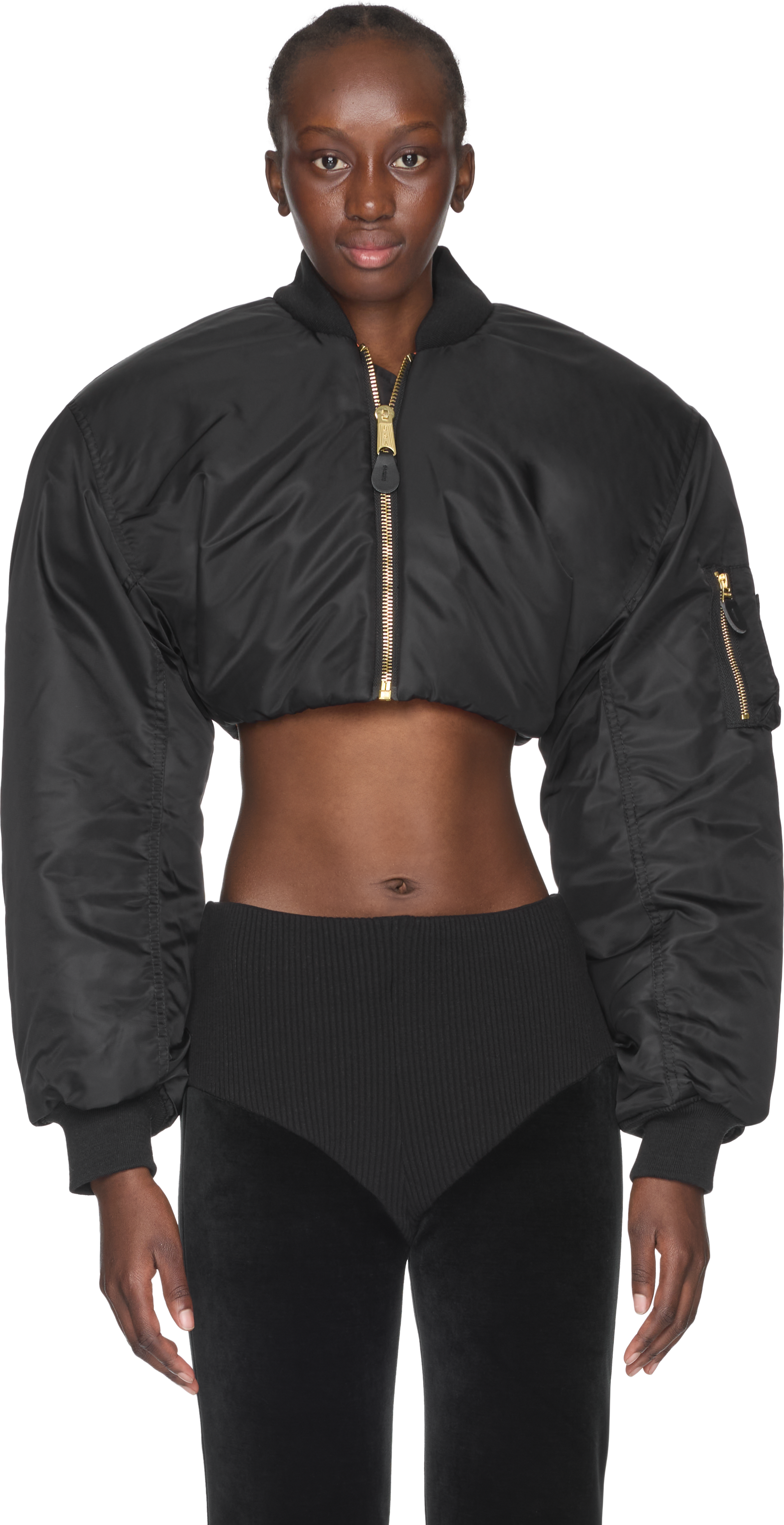 Duran Lantink Bomber Cropped Jacket