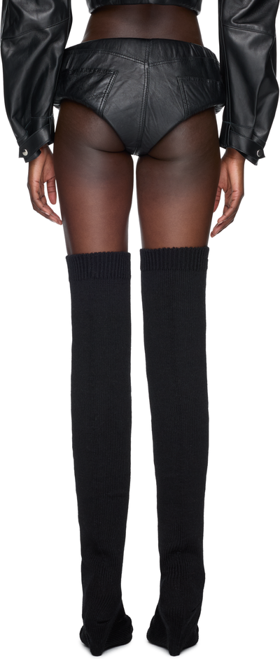 Duran Lantink Leather Foam Mini Shorts