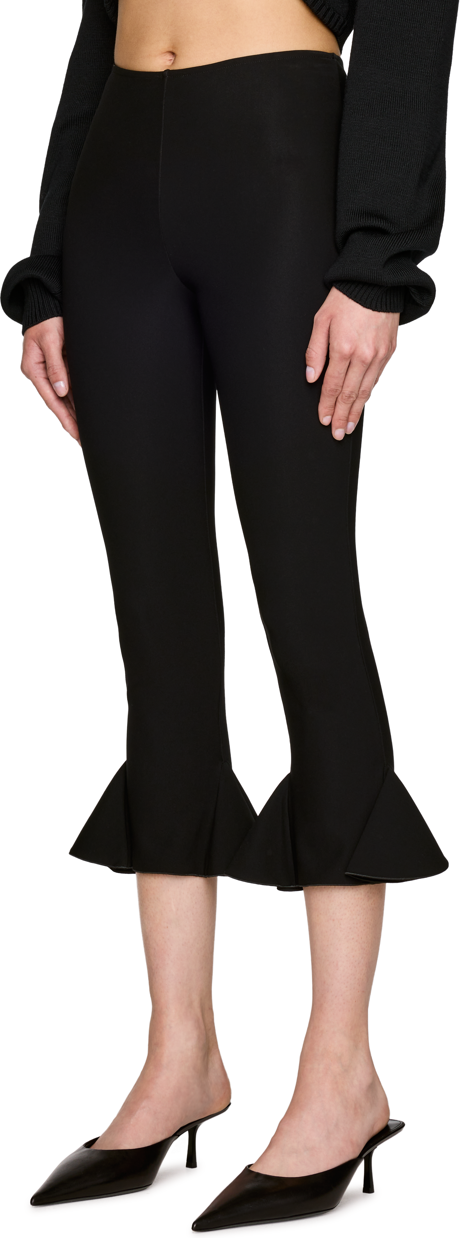 Nensi Dojaka Frankie Cropped Flared Trousers