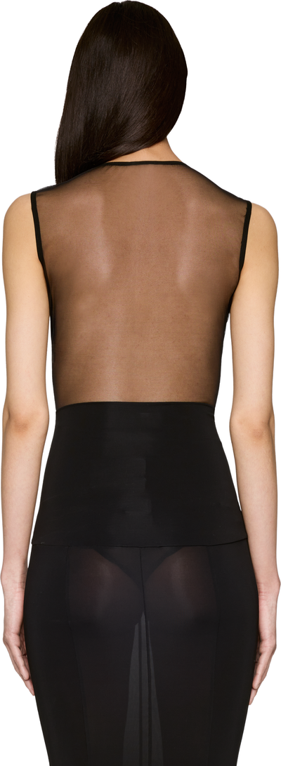 Nensi Dojaka Sheer Padded Bra Bodysuit