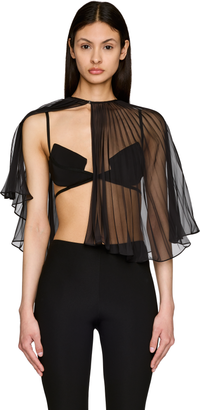 Picture of Mercy Semi-Sheer Pleated Cape