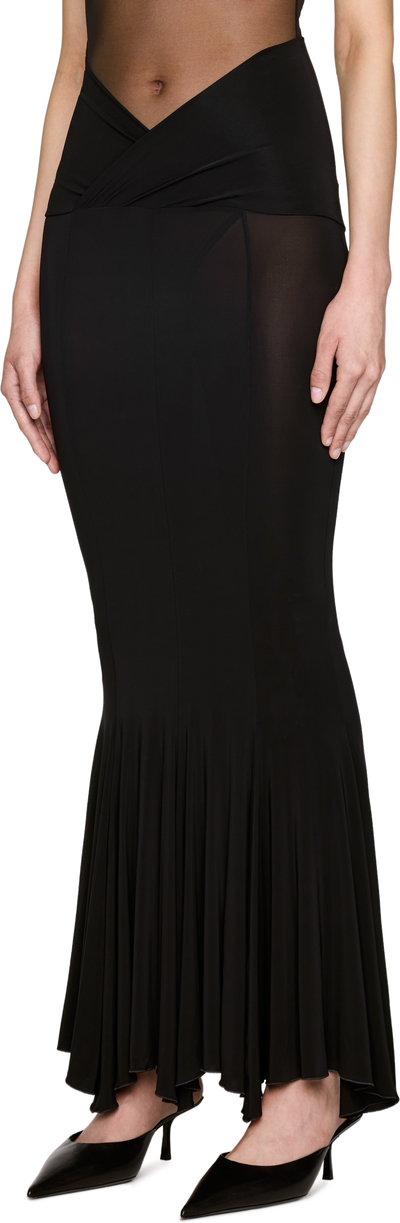 Nensi Dojaka Yasmin V-Waist Flared Jersey Midi Skirt
