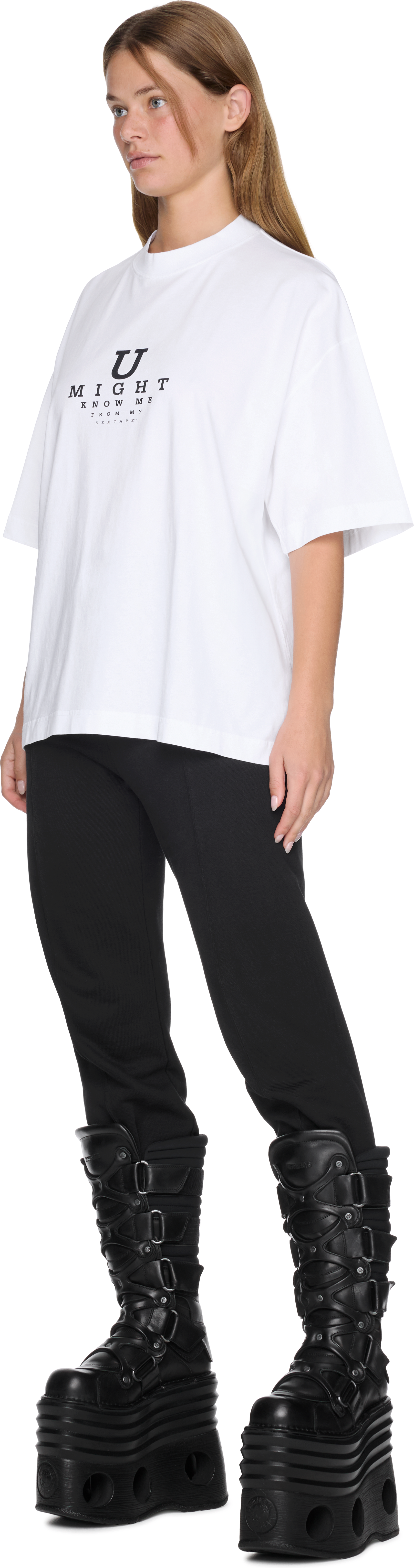 VETEMENTS U Might Know Me Cropped Boxy T-Shirt