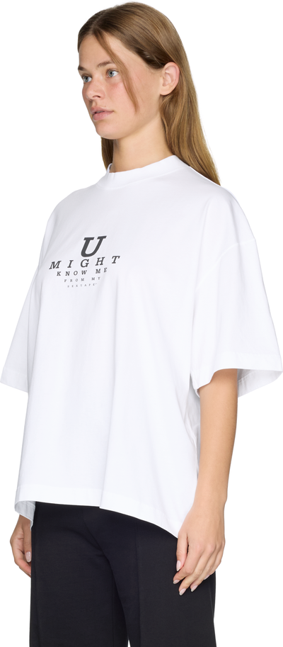 VETEMENTS U Might Know Me Cropped Boxy T-Shirt