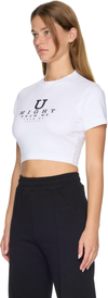 VETEMENTS U Might Know Me Cropped Fitted T-Shirt