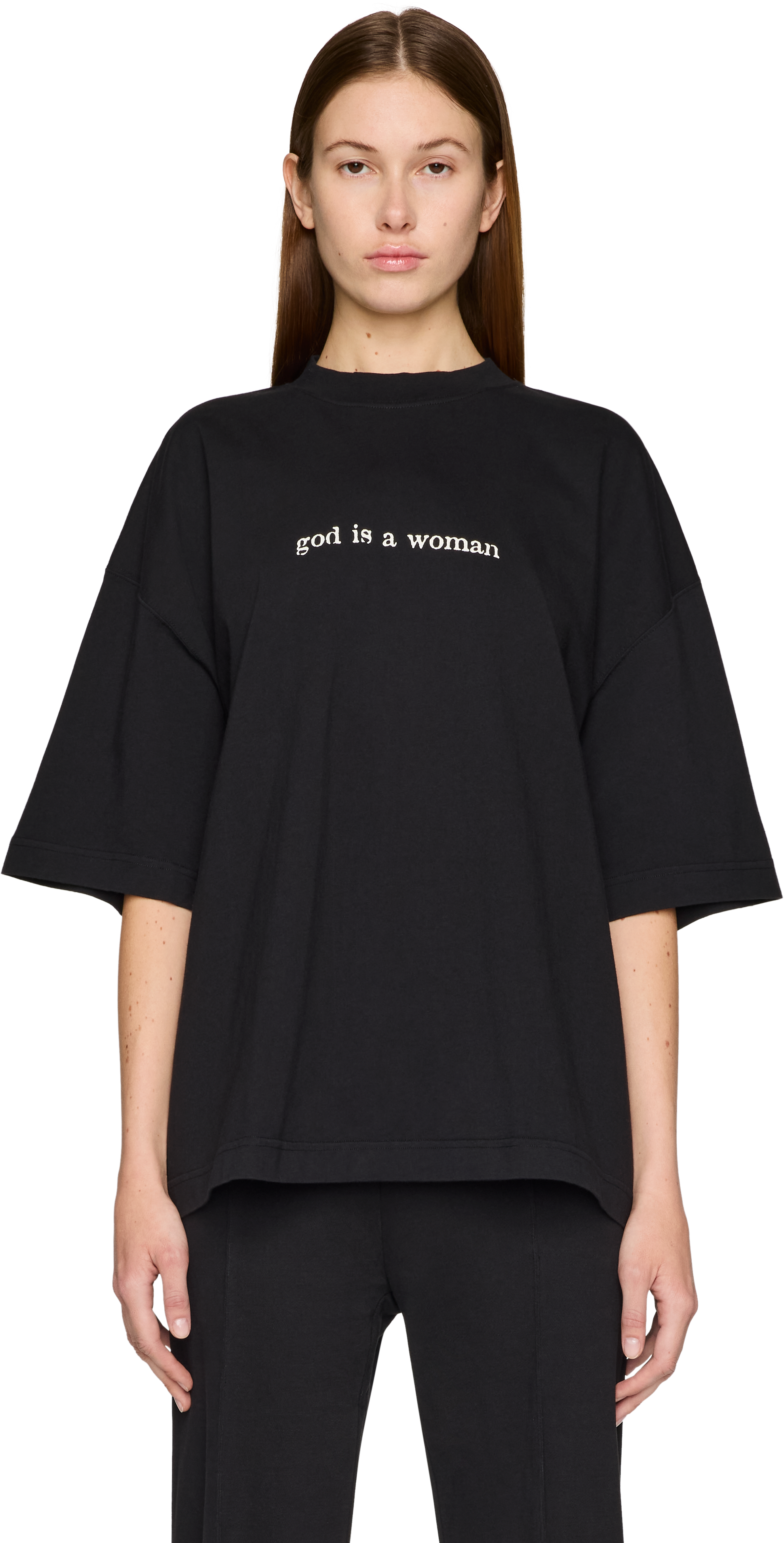 VETEMENTS God Is A Woman Cropped Boxy T-Shirt