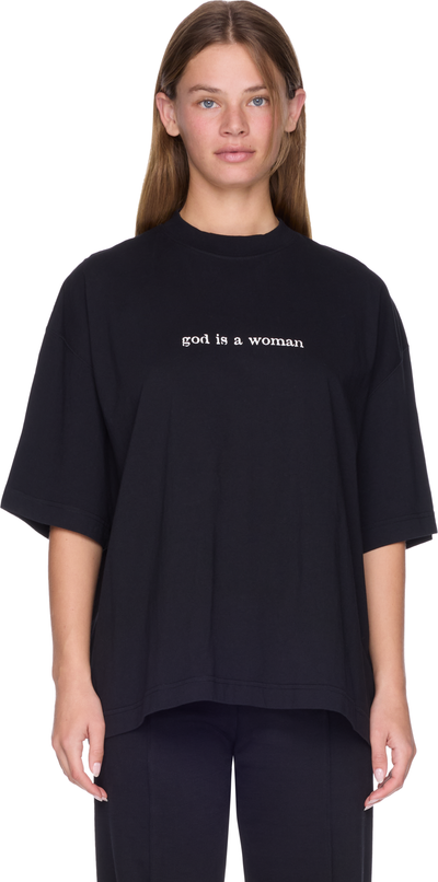 VETEMENTS God Is A Woman Cropped Boxy T-Shirt