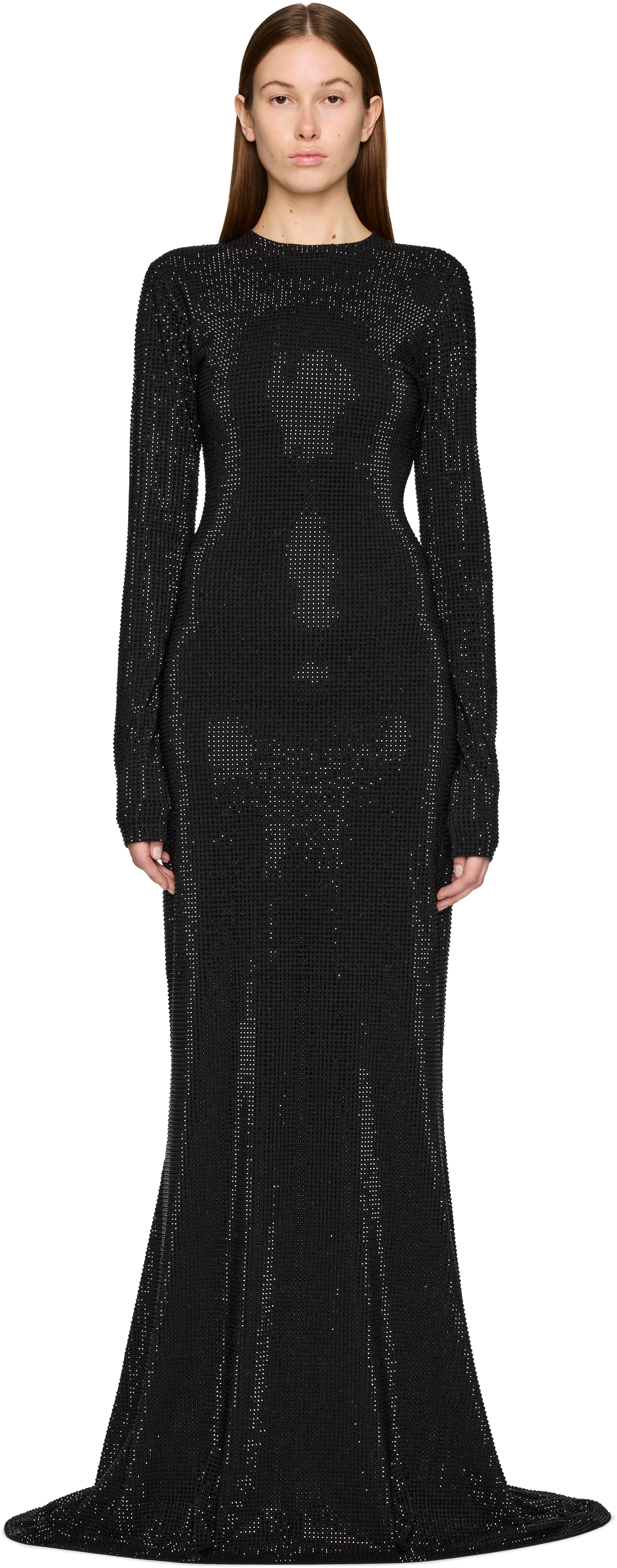 VETEMENTS Iced-Out Longsleeve Maxi Dress