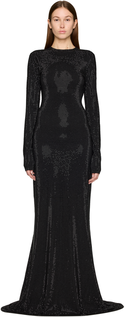 VETEMENTS Iced-Out Longsleeve Maxi Dress