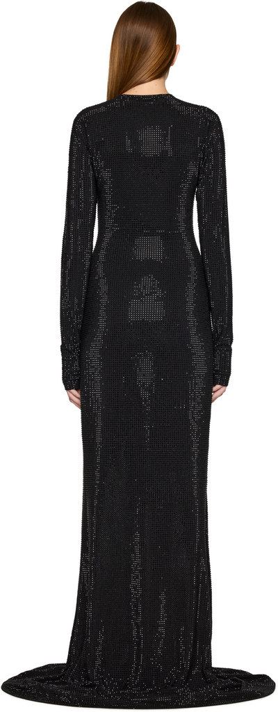VETEMENTS Iced-Out Longsleeve Maxi Dress