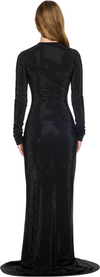 VETEMENTS Iced-Out Longsleeve Maxi Dress
